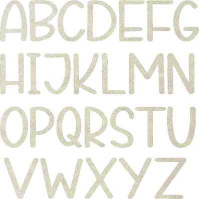 Wooden Letter 20" Blank B Peachy Day Font 1/4" MDF (Various Sizes)