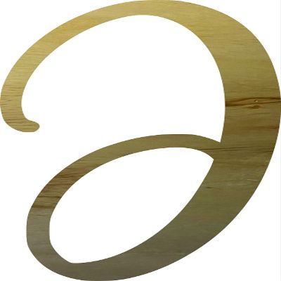 Wooden Letter 15" Blank J CALIYN Bloom Font