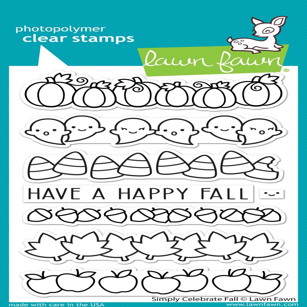 Lawn Fawn - simply celebrate fall - clear stamp set