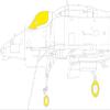 Edudo EDUCX632 1/72 Douglas A-4M Skyhawk Paint Mask Sticker (for Hobby Boss), Masking Sticker for Plastic Models view 1