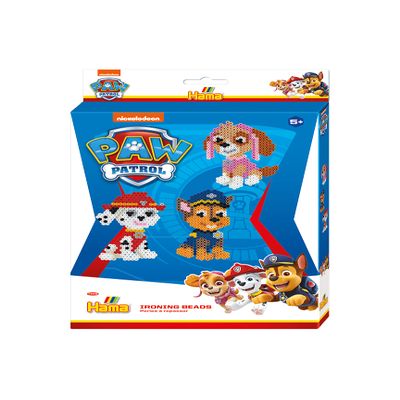 Hama Perlen 7966 Paw Patrol Iron-On Beads, Small Gift Set with Approx. 2000 Midi Beads, 5 mm Diameter, for Children Aged 5 Years and Above