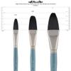 Creative Mark Mimik Professional Watercolor Brushes - Filbert 1/2" - 2 Pk - Synthetic Squirrel Hair - Natural Bristle Artist Brushes for Watercolors, Gouache & Acrylics view 3