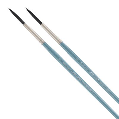 Creative Mark Mimik Professional Watercolor Brushes - Script Liner # 8-2 Pk - Synthetic Squirrel Hair - Natural Bristle Artist Brushes for Watercolors, Gouache & Acrylics
