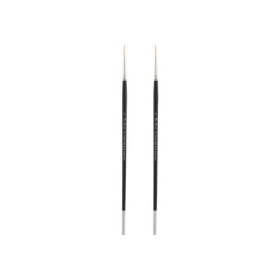 Creative Mark Pro Stroke Premium White Chungking Hog Bristle Artist Paint Brush - Round # 3-2 Pack - Natural Bristle Brush w/Great Control Suitable for Oils, Watercolors, Acrylics, Alkyds, Caseins