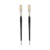 Creative Mark Pro Stroke Premium White Chungking Hog Bristle Artist Paint Brush - Flat # 14-2 Pack - Natural Bristle Brush w/Great Control Suitable for Oils, Watercolors, Acrylics, Alkyds, Caseins view 1