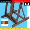 MEEDEN Heavy Duty H-Frame Studio Easel Stand, Large Adjustable Solid Beech Wood Artist Easel for Painting, Holds Canvases up to 78" with Storage Tray- Walnut view 3