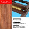 MEEDEN Heavy Duty H-Frame Studio Easel Stand, Large Adjustable Solid Beech Wood Artist Easel for Painting, Holds Canvases up to 78" with Storage Tray- Walnut view 4