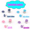 9mm Purple Tubular Double Cap Rivets - Metal Button Round Rivet,Rivet Studs for Purse Bags Handbags Shoes Belts Leather Craft Repair (Purple 50pcs) view 3
