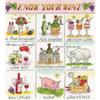 Bothy Threads Counted Cross Stitch kit Know Your Wine, XHS11, 26x28cm, DIY view 1