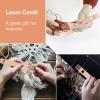 Wooden Weaving Comb, Weaving Loom Tool Wooden Weaving Loom Comb Double Ended Handcraft Tapestry Rug for Woven Making Crafts Weaving Tools for Knitting view 3