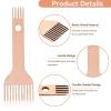 Wooden Weaving Comb, Weaving Loom Tool Wooden Weaving Loom Comb Double Ended Handcraft Tapestry Rug for Woven Making Crafts Weaving Tools for Knitting view 4