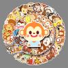 50 Pcs Monkey Stickers Waterproof Cute Cartoon Animals Stickers Vinyl Stickers for Laptop Cars Water Bottle Scrapbooking Skateboard Luggage Guitar Phone Bicycle Motorcycle view 2