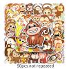 50 Pcs Monkey Stickers Waterproof Cute Cartoon Animals Stickers Vinyl Stickers for Laptop Cars Water Bottle Scrapbooking Skateboard Luggage Guitar Phone Bicycle Motorcycle view 3