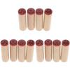 COHEALI 12 pcs Round Wood Wooden Natural Wood Round Wooden Rubber Stamp Rubber Stamp Floral view 1