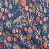 Spoonflower Fabric - Maximalist Tigers Modern Chinoiserie Boho Glam Blue Orange Year of The Printed on Satin Fabric Fat Quarter - Sewing Lining Apparel Fashion Blankets Decor view 1