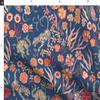 Spoonflower Fabric - Maximalist Tigers Modern Chinoiserie Boho Glam Blue Orange Year of The Printed on Satin Fabric Fat Quarter - Sewing Lining Apparel Fashion Blankets Decor view 4
