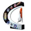 The Bradford Exchange NASA Levitating Space Shuttle Sculpture with Custom Base Featuring The First Mission Insignias of All 6 Space Shuttles view 1