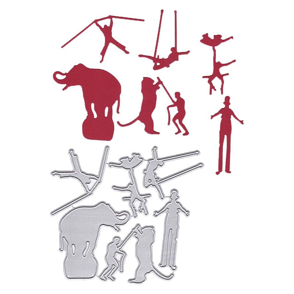 Acrobatic Troupe Metal Die Cuts, Cutting Dies for Card Making Clearance, Embossing Dies for Scrapbooking, DIY Album Paper Cards Decoration