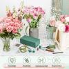 PATIKIL 32 Inch 22 Gauge Floral Stem Wire, 3 Pack/120 Pieces Bouquet Stem Paper Wrapped for DIY Crafts Flower Arrangements, Silver Tone view 4