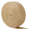 Canlierr 50 Yards Burlap Ribbon 2.5 Inch Wide Tree Fabric Ribbon Craft for Gift Wrapping Christmas Wedding Party DIY Wreath Home Decorations view 2