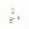 3dancraftit Zinc Alloy Round Chicago Binding Screw Rivets Concho Screw Button Nail Rivet for DIY Leather Decoration Bookbinding 3/8" x 1/8" / 9mm x 3mm Nickel H127 view 2