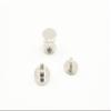 3dancraftit Zinc Alloy Round Chicago Binding Screw Rivets Concho Screw Button Nail Rivet for DIY Leather Decoration Bookbinding 3/8" x 1/8" / 9mm x 3mm Nickel H127 view 3