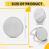 20 Pieces Blank Challenge Coin Threaded Edged 40 mm with Acrylic Protection Box Laser Engravable Pattern for DIY Crafts Engraving Travel Birthday Commemorative Collection Supplies (Silver) view 2