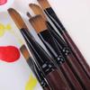 NIUBB 6 Pcs Art Supplies Painting Easy to Clean Wooden Handle Watercolor Paint Brush Pen Nylon Hair Learning Oil Acrylic view 3