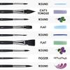NIUBB 12PCS Professional Watercolor Paint Brushes Set Artist Synthetic Fine Squirrel Brush Round Tip for Detail Gouache Acrylic Oil view 4