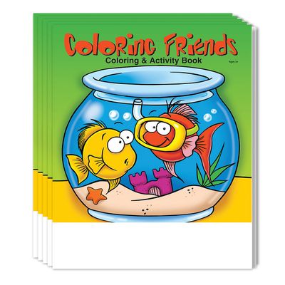 ZOCO Coloring Friends Coloring Books (50 Bulk Pack, Without Crayons) Learn About Pets/Animals Veterinarian Supplies Games, Puzzles, Fun Activities for Kids