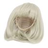 GLOGLOW 1/3 BJD Doll Wigs, 8-9 inch(for 21-24CM's Head) Shoulder Length Wig Handmade Girl Doll Making Supplies with Soft Fiber Easy Cutting view 1