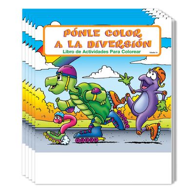 ZOCO Fun to Color (in Spanish) Coloring Books (50 Bulk Pack, Without Crayons) Games, Puzzles, Activities for Kids