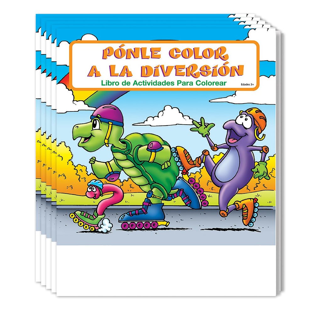ZOCO Fun to Color (in Spanish) Coloring Books (50 Bulk Pack, Without Crayons) Games, Puzzles, Activities for Kids