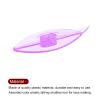 HARFINGTON 2pcs Tatting Shuttles 77x21x11mm Colorful Plastic Shuttles for Lace-Making DIY Hand Craft Tool Knitting Arts Supplies, Transparent Red Purple view 4