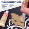 AMACO Rub n Buff Wax Metallic Finish - 2 Rub n Buff European Gold 15ml Tubes - Versatile Gilding Wax for Finishing Furniture Antiquing and Restoration - Rub and Buff Colors Set of Two view 4