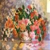 Printed Canvas for Cross Stitch Tapestry Embroidery Gobelin Needlepoint Collection D'art (Bouquet of Roses 12965) view 1