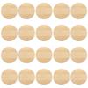 20pcs Unfinished Round Painting Chips Smooth Natural Circles for Boys and Girls Crafting for Painting Engraving and Home Decor Activities view 1