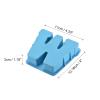 MECCANIXITY 4 Inch Large 3D Alphabet Letter Mold, Silicone Resin Letter Mold for Epoxy Resin Art DIY Crafts Decoration W Blue view 2