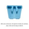 MECCANIXITY 4 Inch Large 3D Alphabet Letter Mold, Silicone Resin Letter Mold for Epoxy Resin Art DIY Crafts Decoration W Blue view 3