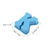 MECCANIXITY 4 Inch Large 3D Alphabet Letter Mold, Silicone Resin Letter Mold for Epoxy Resin Art DIY Crafts Decoration K Blue view 2