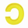 MECCANIXITY 6 Inch Giant Large 3D Alphabet Letter Mold, Silicone Resin Letter Mold for Epoxy Resin Art DIY Crafts Decoration C Yellow view 1