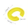MECCANIXITY 6 Inch Giant Large 3D Alphabet Letter Mold, Silicone Resin Letter Mold for Epoxy Resin Art DIY Crafts Decoration C Yellow view 2