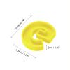 MECCANIXITY 4 Inch Large 3D Alphabet Letter Mold, Silicone Resin Letter Mold for Epoxy Resin Art DIY Crafts Decoration G Yellow view 2