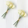 Group of 2 Green Artificial Tulip Bouquets for Spring Arrangements and Displays by Factory Direct Craft (12" H) view 1
