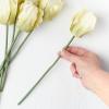 Group of 2 Green Artificial Tulip Bouquets for Spring Arrangements and Displays by Factory Direct Craft (12" H) view 2
