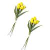 Group of 2 Yellow Artificial Tulip Bouquets for Spring Arrangements and Displays by Factory Direct Craft (17" H) view 1