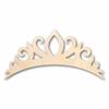 Unfinished Wood Tiara Crown Shape Royalty Craft up to 46" DIY 18" / 1/8" view 1