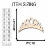Unfinished Wood Tiara Crown Shape Royalty Craft up to 46" DIY 18" / 1/8" view 2