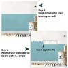 Hand Drawn Scallop Border Stencil, Nursery Wall Decor, Paint Scalloped Edge, Reusable Stencil (Size /- XS (40X5CM) / 16X2) view 3