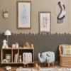 Hand Drawn Scallop Border Stencil, Nursery Wall Decor, Paint Scalloped Edge, Reusable Stencil (Size /- XS (40X5CM) / 16X2) view 4